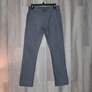 Bullhead Denim Co Chambray Blue Skinny Cotton Dress Pants Mens Size 28x30